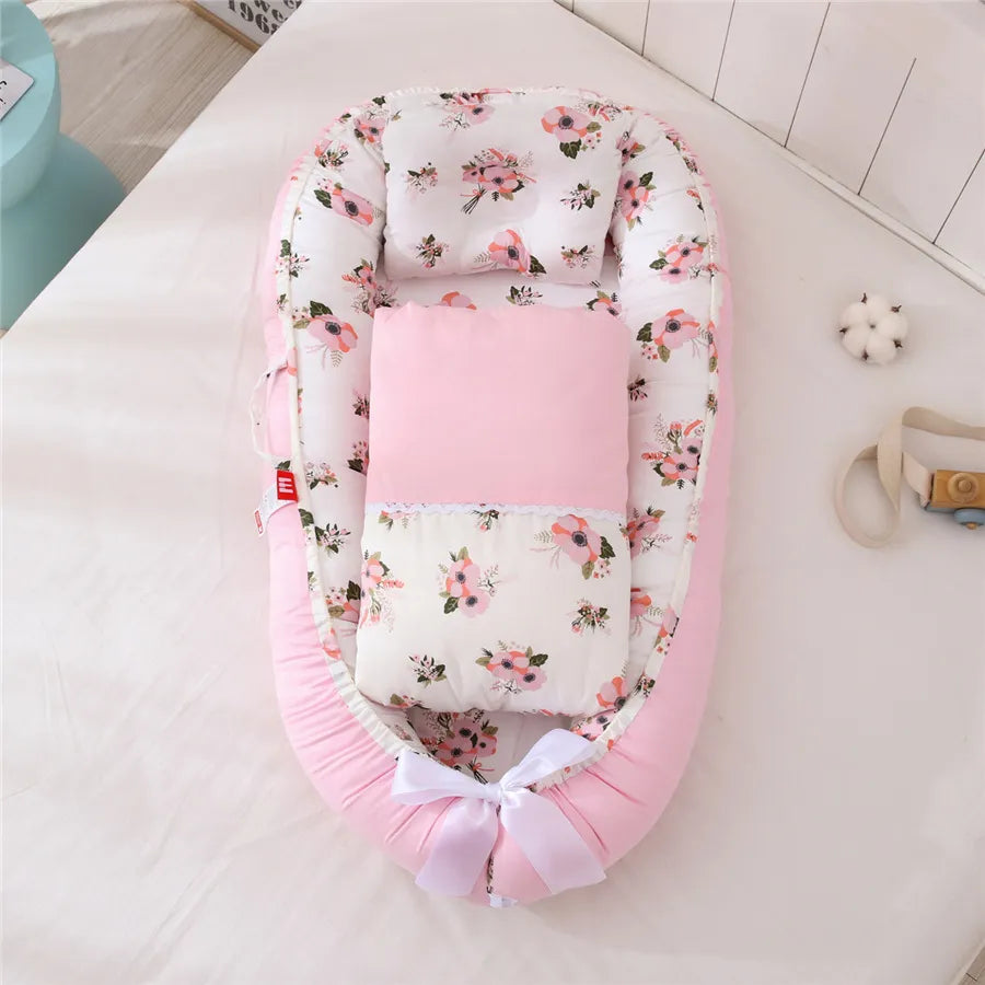 joliMAMA: ENSEMBLE NID DE BEBE PLIABLE EN COTON