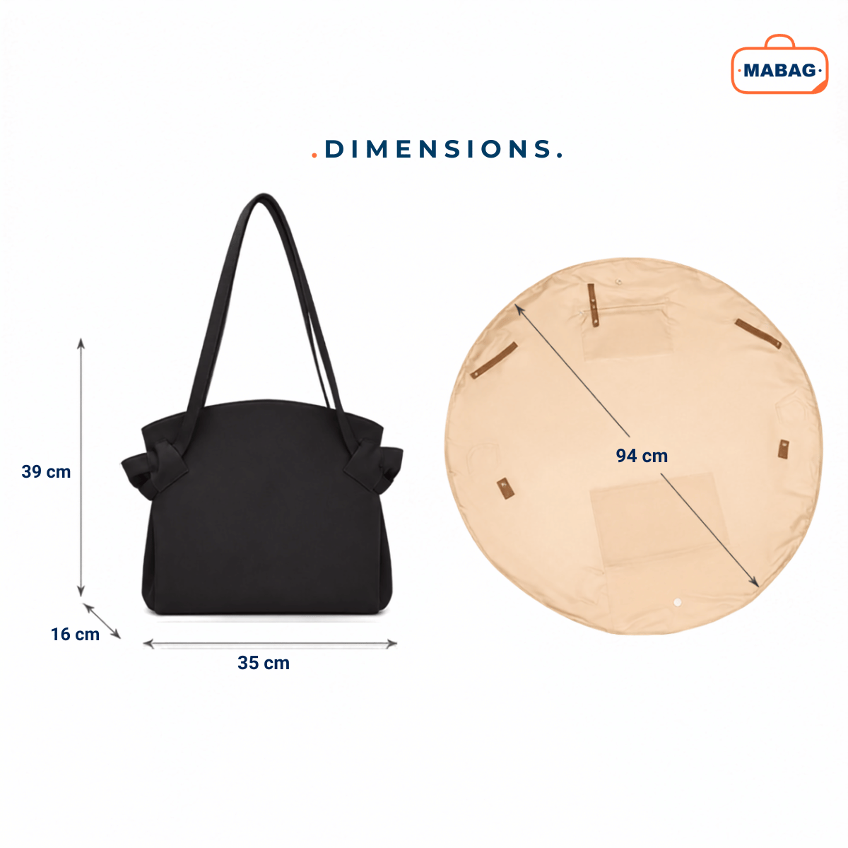 Mabag™ — Le Sac de Courses qui se transforme en Tapis de Pique-Nique