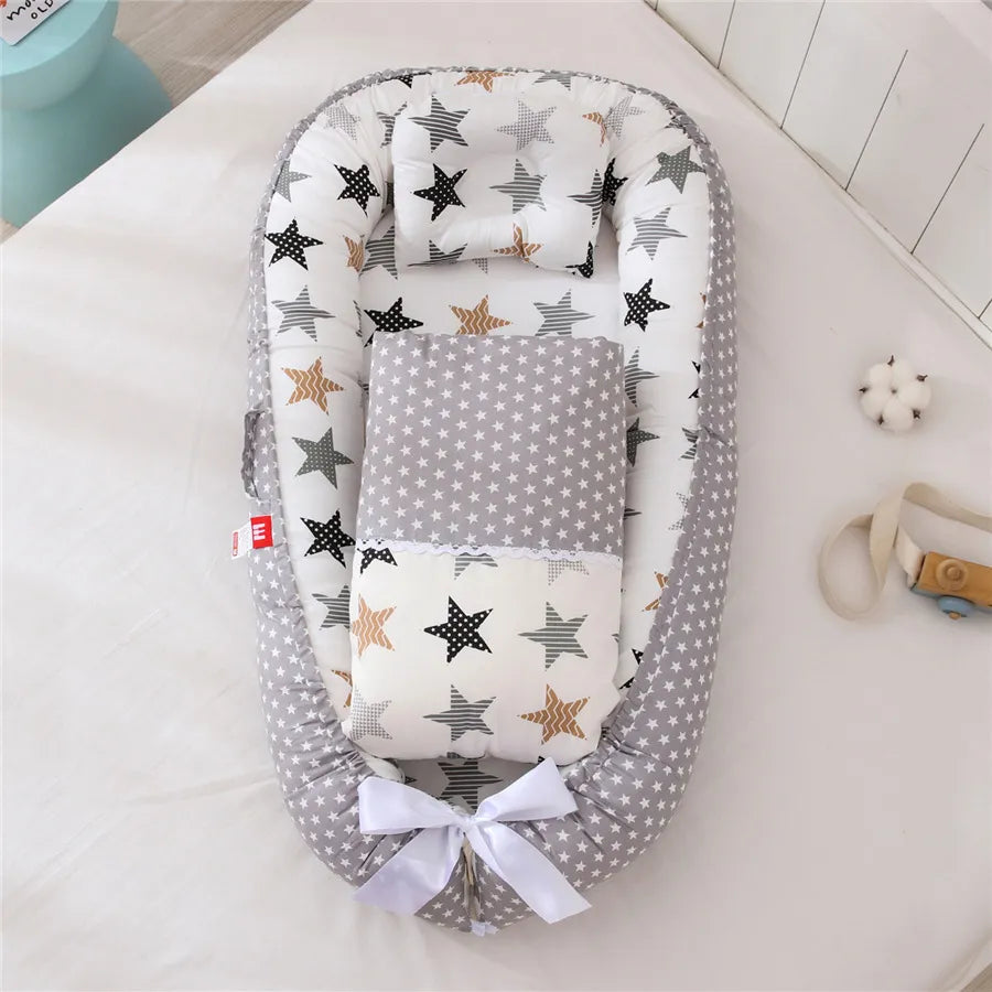 joliMAMA: ENSEMBLE NID DE BEBE PLIABLE EN COTON