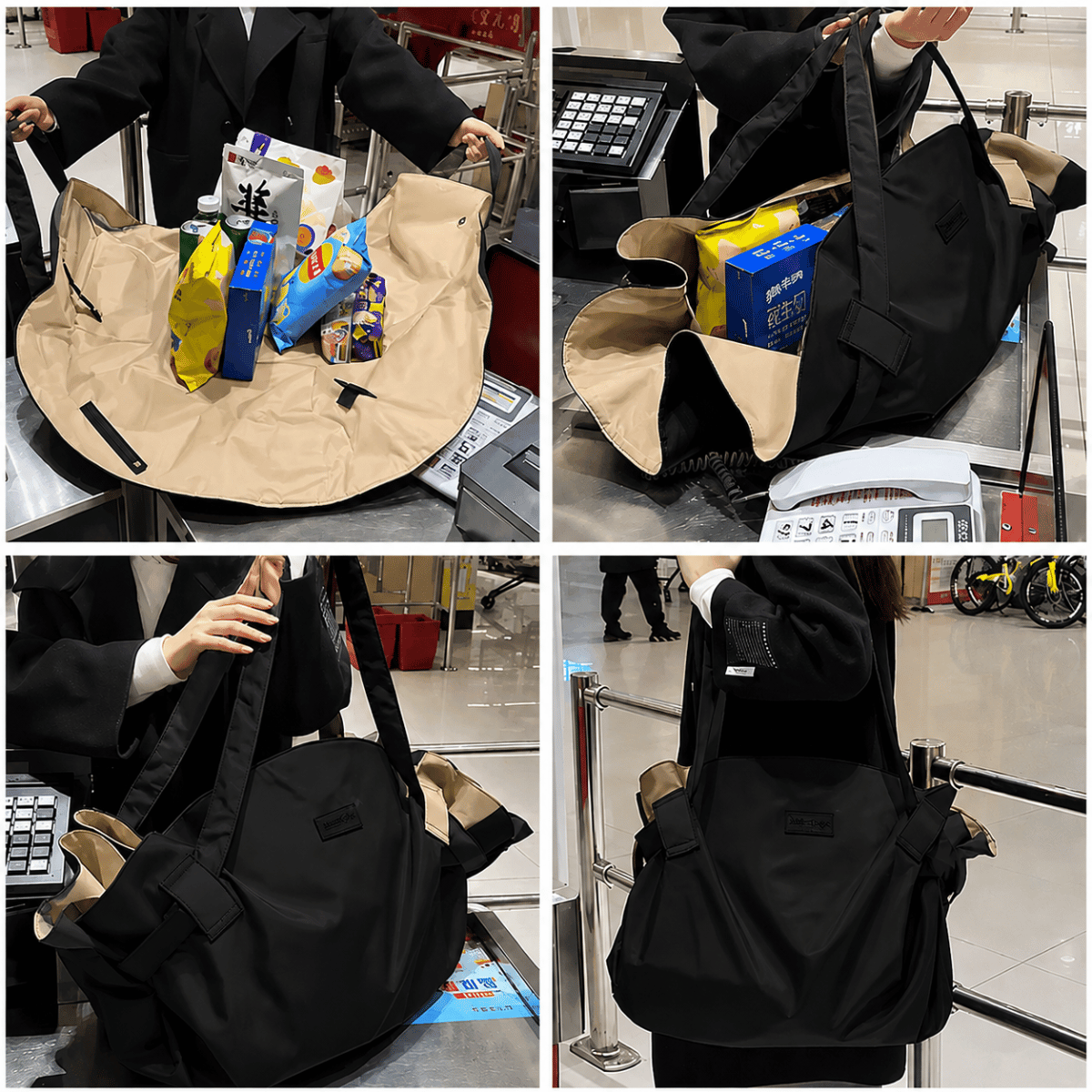 Mabag™ — Le Sac de Courses qui se transforme en Tapis de Pique-Nique