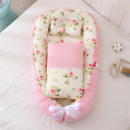 joliMAMA: ENSEMBLE NID DE BEBE PLIABLE EN COTON