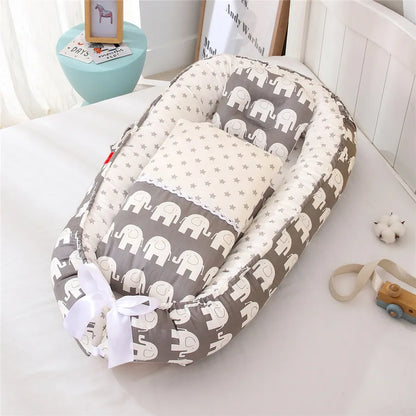 joliMAMA: ENSEMBLE NID DE BEBE PLIABLE EN COTON